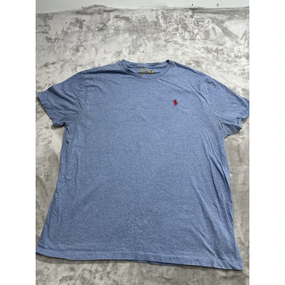 Polo Ralph‎ Lauren T-Shirt Men's Size Large Blue Embroidered Logo Short Sleeve